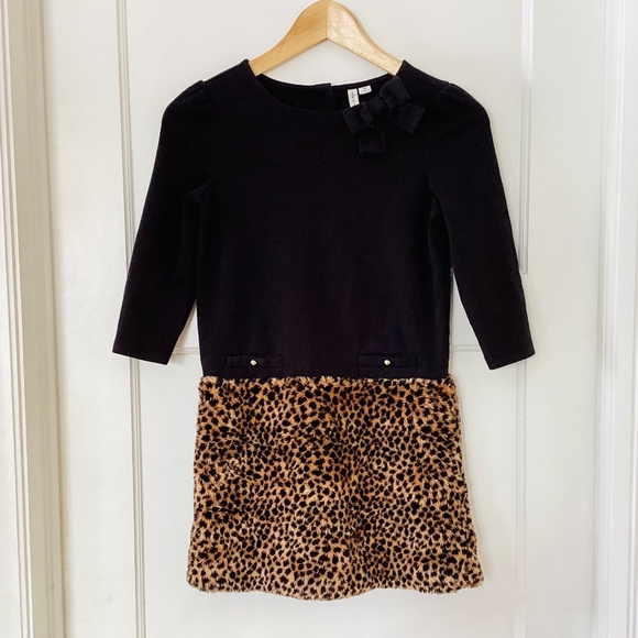 Girl Clothes Sz 10 Lot Of 2 Dresses Janie & Jack Old Navy Winter Velvet Faux Fur - Picture 9 of 14